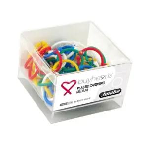 바이하츠 점보 플라스틱 카드링 중 원형링 제본링 가방키링