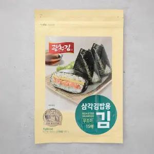 광천김 삼각김밥용 김(무조미) 18g(15매)