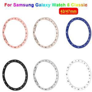 삼성 갤럭시 워치 6 클래식 커버 베젤 링 보호대, 실리콘 액세서리, 43mm 범퍼 47mm,