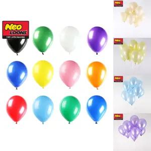 (풍선 100개입) 네오텍스 25cm 파티풍선 혼합 라운드 이벤트용/다발/어린이/파티/행사용/장식용/헬룸/컬러