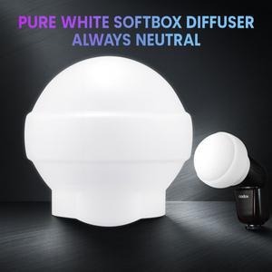 호환 Godox V1/V1Pro/V100/AD100Pro/H200R용 실리콘 돔 디퓨저 | 구형 플래시 라이트 모디파이어 3-형태 디