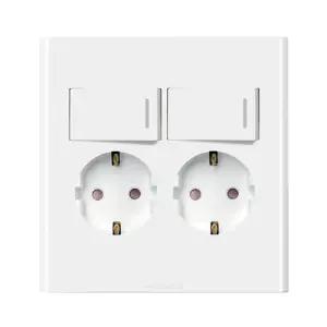 매립형 2구 콘센트 스위치일체형 벽면설치