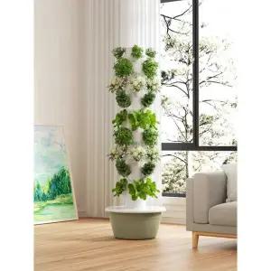 타워형 수경 재배기 키트 식물 텃밭 수직 스마트팜