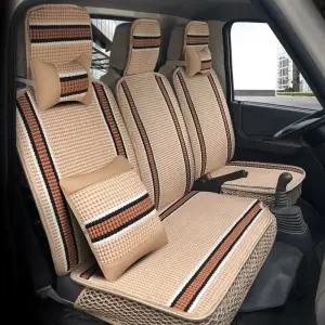 1톤트럭 통풍시트 끈적임방지 화물차 디럭스 여름 싱글 블랙 좌석 매트