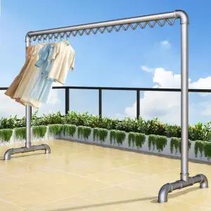 튼튼한 대형 120cm 25파이프 건조대 행거 25mm 양말 야외 방풍 100x120cm