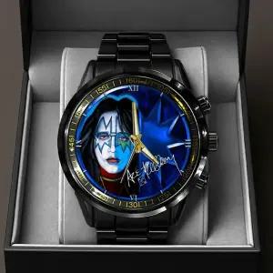 할리데이비슨 [세금포함] [정품] KISS x Ace Frehley 블랙 스테인레스 스틸 시계 [정품]-퍼스널ize name 명