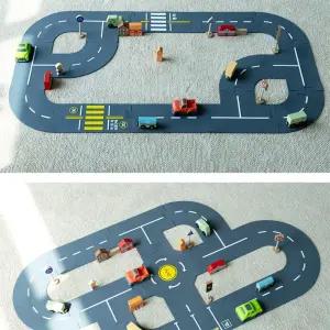 유치원 역할놀이 잘닦이는 자동차 도로 퍼즐 체험교육 조카선물 교구