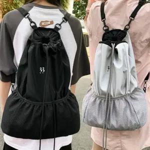 남녀공용 복주머니 스타일 여행용 캐주얼 데일리 백팩 노트북백팩 여성오피스백팩