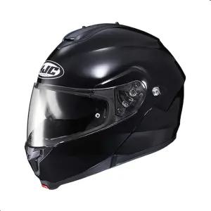 HJC C91 솔리드 모듈형 모터사이클 헬멧 HJ-17 핀락 실드 DOT 승인 (블랙 스몰)