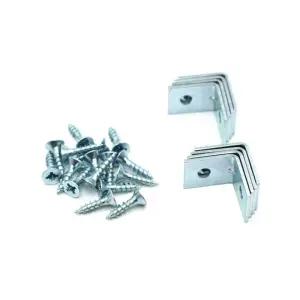 모서리장석 미니직각8P 연결대 고정 평철 피스포함 장석 꺽쇠 경첩