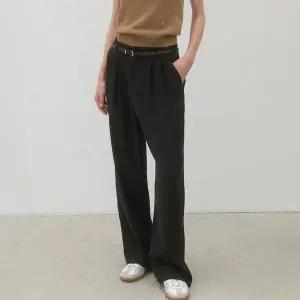 나인(Atelier Nain) [클리어런스](택가:69,000원)클래식 와이드 벨트 세트 팬츠S(Z-PT-5250)