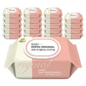 코멧 오리지널 물티슈 캡형 100매 x 20팩