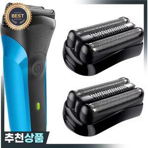 KVIFO 21B S3 교체용 면도기 헤드 브라운 시리즈 3 전기 모델 3040s 300s 310s 320s 360s 3090cc 호환