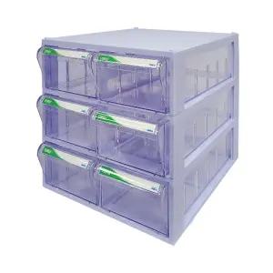 [국내생산 완제품] 모아이샵 투명수납함 특대형 702 다용도수납함 책상 소품 정리함 부품보관함 서랍형 서랍식 부품박스 부품함 멀티박스