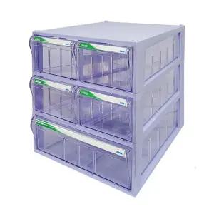 [국내생산 완제품] 모아이샵 투명수납함 특대형 707 다용도수납함 책상 소품 정리함 부품보관함 서랍형 서랍식 부품박스 부품함 멀티박스