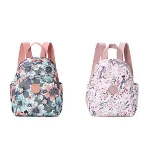 엄마외출 꽃무늬가방 여성용 미니백팩 여행용 캐주얼 백백