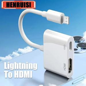 Lightning-HDMI 호환 어댑터 HD 1080P 프로젝션 케이블 디스플레이 비디오 컨버터 동기화 화면 커넥터