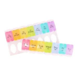 알약 별 무지개 통 약통 오후 오전 요일 일주 알약케이스 일주일 휴대용 요일별 2줄 일약통
