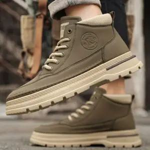 남자 캐주얼 하이탑 키높이 축구화 워커 캐주얼워커 하이탑워커 남성워커 키높이신발