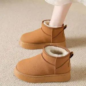 귀여운 XV896410 여성 디테일 구성 겨울 슈즈 털 안감 둥근 방