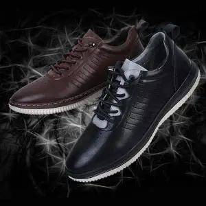 편안한 CWH171U2 남성 가죽 스니커즈 안감 메쉬 시원한 운동화