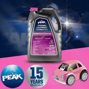 혼다 CR-Z 1.5Hybrid 피크 PEAK OAT 핑크 냉각수 3.78리터 1개 실리케이트 무첨가