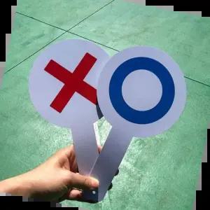 피켓 게임용 양면 OX 퀴즈판 퀴즈 2개 세트