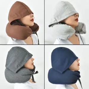 SIS-221 후드목베게휴대용베개 기내용 차량쿠션 다용도 얼굴가리는 여행용 용쿠션 출장용 비행