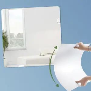 벽면 거울 인테리어 붙이는 욕실 벽 거울 안전 드레스 가정용 화장실 현관 전신