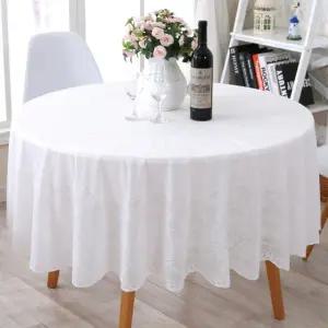 모던 레이스 카페 인테리어 협탁보 식탁보 레스토랑 식탁 흰색 방수 원형 사각 매트 화이트