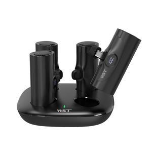 4개 캡슐 파워뱅크 충전 스테이션 포함 휴대용 PD20W 고속 샤오미 아이폰 16  용