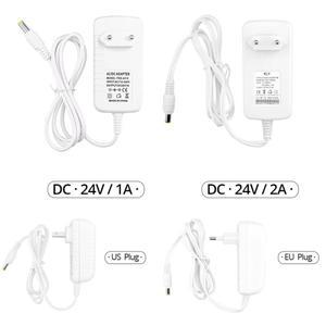DC 12V 1A 전원 어댑터 흰색 쉘 공급 장치 LED 라이트 스트립 5.5mm x 호환