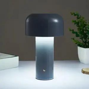 [Deco] 미드센스 터치 머쉬룸 무드등 무선 베드 램프 그레이