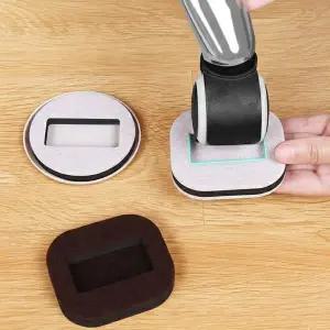 의자 바퀴 고정 커버 패드 의자 발 캡 신발 소음 방지 다리 스토퍼 자국 마루 바닥 카페트 보호