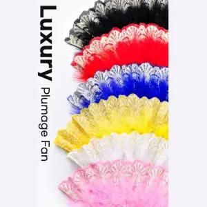 깃털부채 무용부채 응원 치어리더 홍보사은품 인사동부채 여름선물 행사용 부채제작