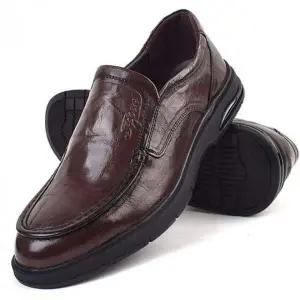 남성 가죽 로퍼 단화 편안한 중년용 컴포트 슈즈