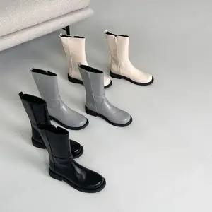 모던 174BFL67 베이직 라운드 미들부츠 데일리 스타일 5FWY