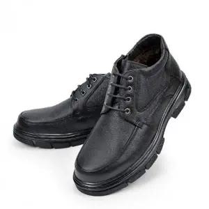 남성용 인조 퍼 방한 부츠 털안감 소가죽 겨울 신발 워커