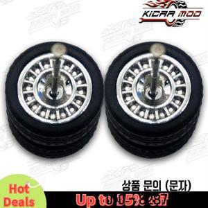 고무 분리형 타이어가 달린 자동차 바퀴 다이캐스트 핫 휠 매치박스용 3 개 재장착 부품 1/64 모델 스포크