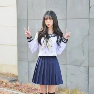 [골드스마일]TBZ 교복몰 골드마린 일본여고생 세라복 세트 (긴팔)