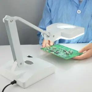 스탠드 확대경 고화질 오배청보 고배율 탁상용 용접 조명