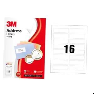 문구 라벨지 일반 주소용 21316 16칸 100매 3M