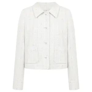 [LINE](광주신세계)[라인어디션]카라포인트 트위드 자켓 NVWJKQC990