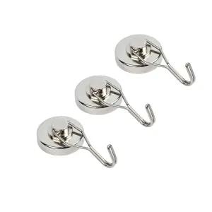 에버위드 초강력 네오디움 고리자석 회전식 걸이 후크 마그넷 32mm 5개