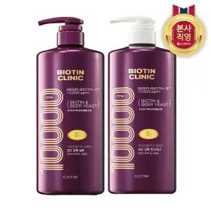 엘라스틴 비오틴클리닉 맥주효모 샴푸/린스 1000ml (2종 택2)