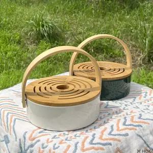 우드 모기향 케이스 거치대 받침대 홀더