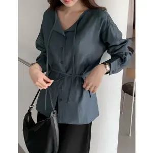 [공구우먼] [제작] 루이슈 오픈넥 블라우스 86522 빅사이즈 여성의류