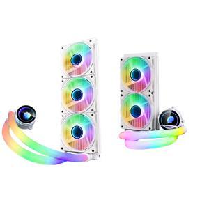 CPU 수냉 쿨러 ARGB 팬 올인원 액체 냉각 240mm/360mm 라디에이터