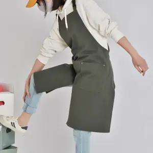 앞트임앞치마 h형 애견미용 공방 미술 교사 작업 앞치마