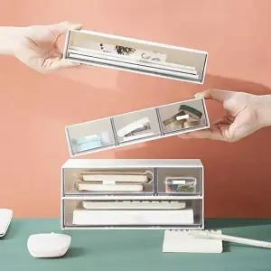 티백정리함 적층형 와이딩 미니 서랍함 데스크 정리함 수납 소품